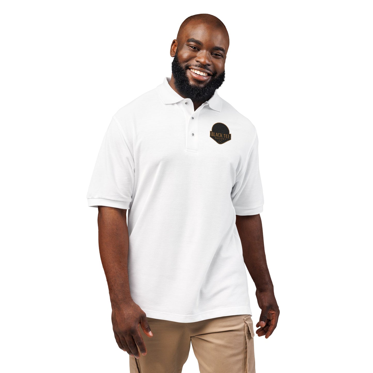 Embroidered Polo Shirt - Vintage Crest Logo
